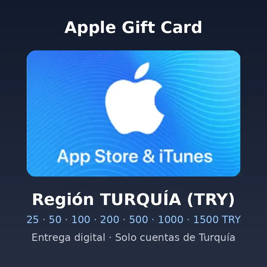 Apple Gift Card Turquía (TRY) - App Store & iTunes — imagen 1