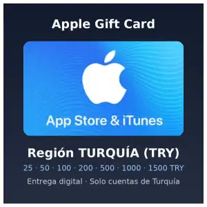 Apple Gift Card Turquía (TRY) - App Store & iTunes miniatura 1